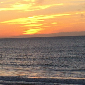 6月29日千葉北、東浪見の朝の波の画像