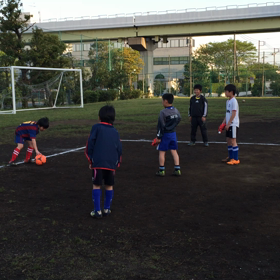 昨日のフットボールアカデミーの画像