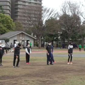 ６年生記録会 はじめの会・アップ④の画像