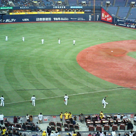 京セラドーム大阪。オープン戦4の画像