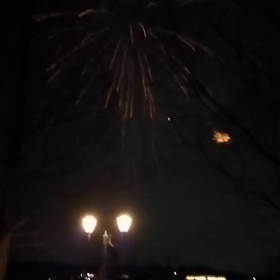 クリスマス花火イベントの画像