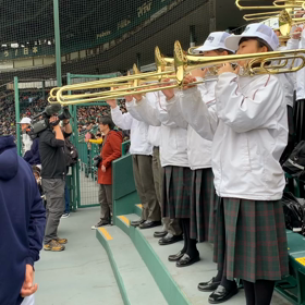 オーボエのリードをぷーぷー練習は甲子園応援席でやったしましたの画像