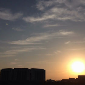 撮りためた狭山池の朝日、動画にしてみました。の画像