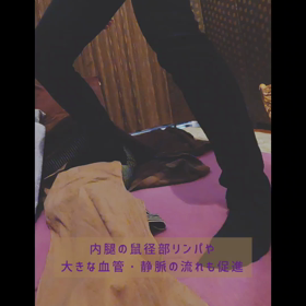 360度足～ヒップまでを解す下半身デトックスの画像