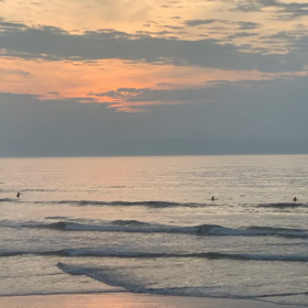 5月27日千葉北、東浪見の朝の波の画像
