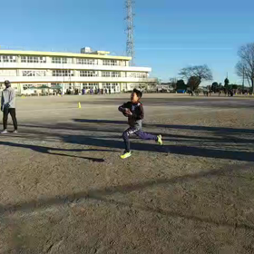 レース前　襷練習②の画像