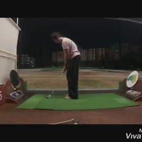 52度ウェッジで8割スイングの画像