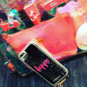 イニシャルグリッターケースの画像