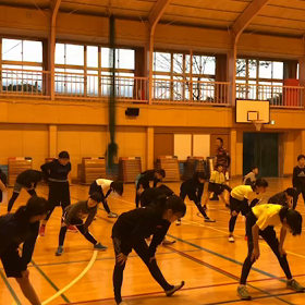 川越小練習 準備運動①の画像