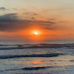 1月30日千葉北、東浪見の朝の波の画像