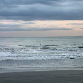 12月2日千葉北、東浪見の朝の波の画像