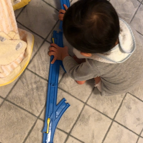 プラレール繋げられた♡の画像