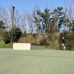 今朝のオイラのスケート自撮り動画　その2  ボックスの画像
