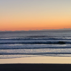 12月2日千葉北、東浪見の朝の波の画像