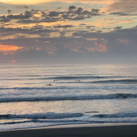 10月9日千葉北、東浪見の朝の波の画像
