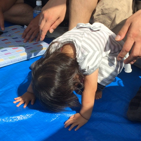 初めて自力で立ち上がりました！の画像