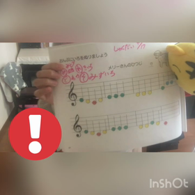 一人で練習しているよの画像