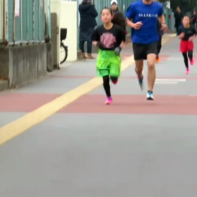 女子ロード練習 ラストスパートの画像