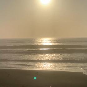 8月17日千葉北、東浪見の朝の波の画像