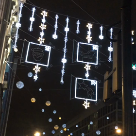 クリスマスイルミネーションの動画Londonの画像