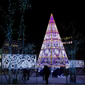札駅のイルミネーションの画像
