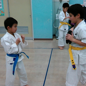 ミット稽古の画像