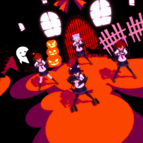 MMDでhappyhalloweenの画像