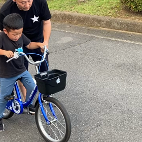 自転車練習の画像