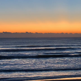 12月8日千葉北、東浪見の朝の波の画像