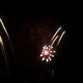 今年初の花火の画像