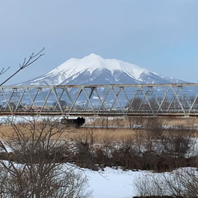 岩木山とリゾートしらかみ青池編成の画像