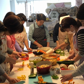 麻布サロンの重ね煮教室でしたの画像
