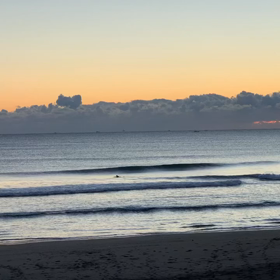 1月9日千葉北、東浪見の朝の波の画像