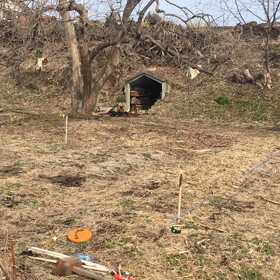 ハウス作り！4歳児の助っ人の画像