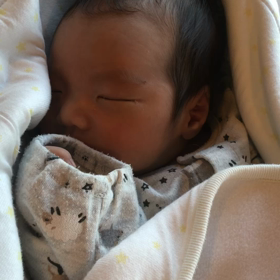 寝ながらしゃっくりの画像