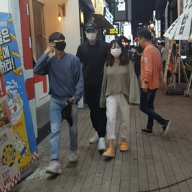 釜山西面は観光客でいっぱいの画像