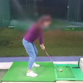 母さん、ゴルフ始めるってよ ⑧直前練習の画像