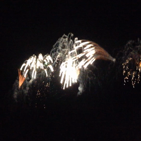 昨日の花火の画像