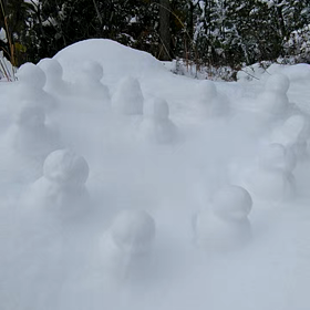 あひる山？  雪の金華山(動画編②)の画像