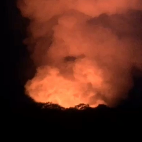 ハワイ島  リアル噴火の画像