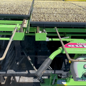 苗箱を広げるの画像