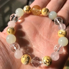 天然石andKARAKUSA ブレスレット　動画の画像