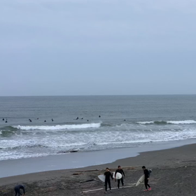 5月29日千葉北、東浪見の朝の波の画像