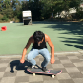 通勤途中のスケート  その1   師匠達の画像