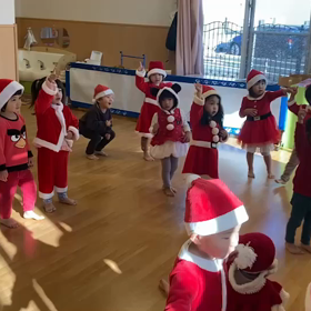 りす組　クリスマス会　体操動画の画像