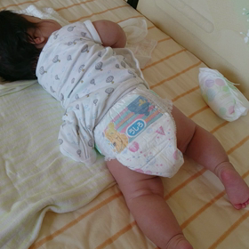 寝返りしたの?!の画像