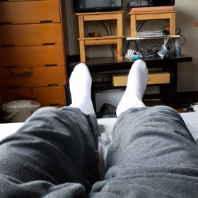 筋トレ。左足３０回。の画像