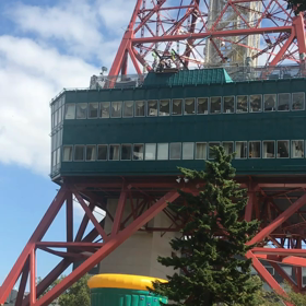 札幌 テレビ塔でバンジージャンプの画像