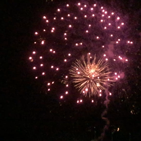 台風前の花火大会（浴衣を着ればよかったな？）の画像