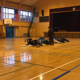 川越小練習 体幹トレーニングの画像